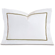 Linea Velvet Ribbon Boudoir In White & Oliva