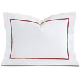 Linea Velvet Ribbon Boudoir In White & Shiraz