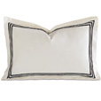 Tessa Ivory/Black Boudoir Sham