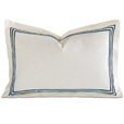 Tessa Ivory/Navy Boudoir Sham