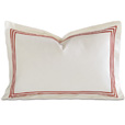 Tessa Ivory/Scarlet Boudoir Sham