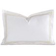 Tessa White/Bisque Boudoir Sham
