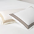 Tessa White/Brown Boudoir Sham
