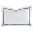 Tessa White/Navy Boudoir Sham
