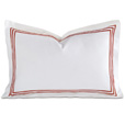 Tessa White/Scarlet Boudoir Sham