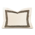 Cornice Ivory/Truffle Boudoir Sham