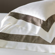 Cornice Ivory/Truffle Boudoir Sham