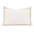 Enzo Ivory/Lime Boudoir Sham