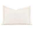 Enzo Ivory/Silver Boudoir Sham