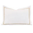 Enzo White/Antique Boudoir Sham