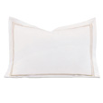 Enzo White/Bisque Boudoir Sham