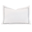 Enzo White/Dove Boudoir Sham