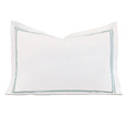 Enzo White/Lake Boudoir Sham