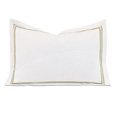 Enzo White/Lime Boudoir Sham