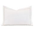 Enzo White/Silver Boudoir Sham