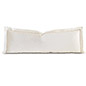 Linea Velvet Ribbon Grand Sham In Ivory & Ecru