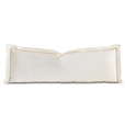 Linea Velvet Ribbon Grand Sham In Ivory & Nectar