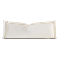 Linea Velvet Ribbon Grand Sham In Ivory & Sable