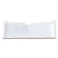 Linea Velvet Ribbon Grand Sham In White & White