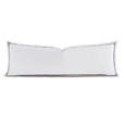 Tessa White/Navy Grand Sham