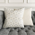 Plush Velvet Decorative Pillow In Sea Salt