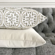 Plush Velvet Decorative Pillow In Sea Salt