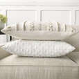 Justina Fringe Decorative Pillow In Ivory