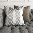 Dunaway Metallic Decorative Pillow In Umber