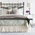 Dodie Embroidered Decorative Pillow In Pebble