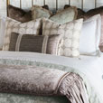 Dodie Embroidered Decorative Pillow In Pebble