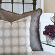 Dodie Embroidered Decorative Pillow In Pebble