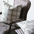 Dodie Embroidered Decorative Pillow In Pebble
