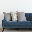 Dodie Embroidered Decorative Pillow In Pebble