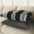 Pebble Onyx Decorative Pillow Black