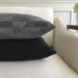 Vincent Textured Decorative Pillow In Carbon