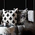 Leopold Black Decorative Pillow
