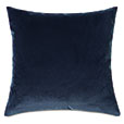 Plush Velvet Decorative Pillow In Denim