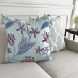 Beaulah Aqua Decorative Pillow