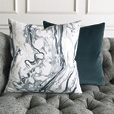 Plush Velvet Decorative Pillow In Ocean