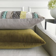 Plush Velvet Decorative Pillow In Citrine