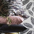 Uma Velvet Decorative Pillow In Charcoal