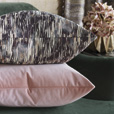 Uma Velvet Decorative Pillow In Pink