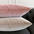 Uma Velvet Decorative Pillow In Pink