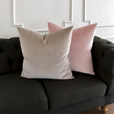 Uma Velvet Decorative Pillow In Khaki