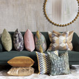Phylum Chenille Decorative Pillow In Green