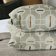 Octave Graphic Decorative Pillow In Mustard