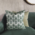 Salina Ikat Decorative Pillow In Green