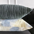 Izzy Striped Decorative Pillow In Teal