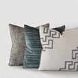 Izzy Striped Decorative Pillow In Teal