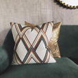 Sessile Metallic Decorative Pillow In Copper